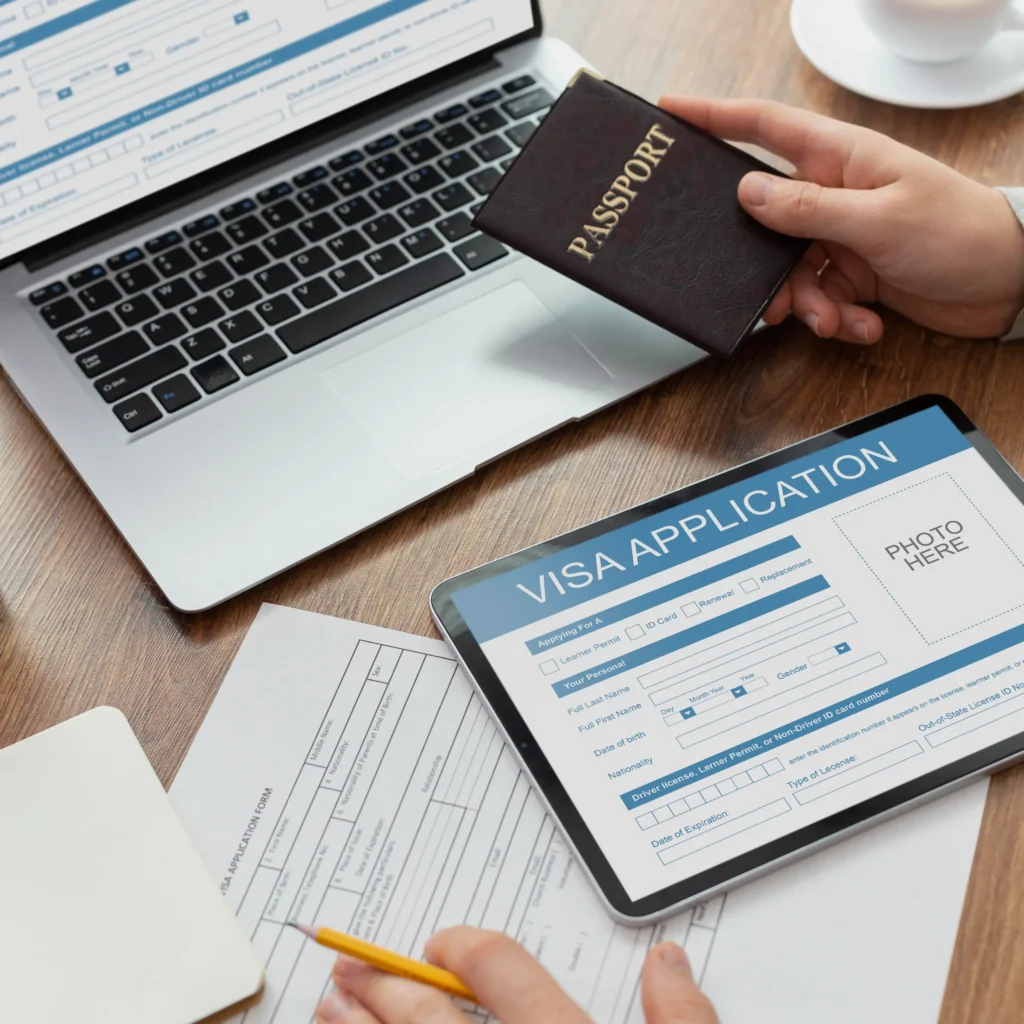 visa-application-form-laptop-tablet